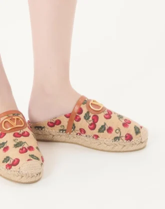 Mules Vlogo Signature à motif Cherryfic 25 mm