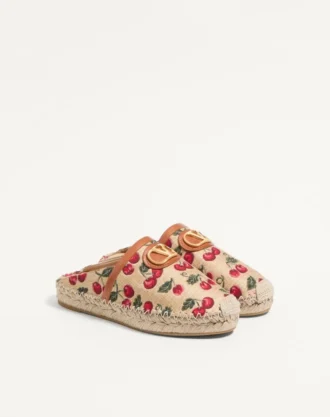 Mules Vlogo Signature à motif Cherryfic 25 mm