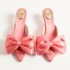 Mules Yolande en satin 45 mm Mules Yolande en satin 45 mm