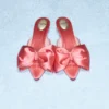 Mules Yolande en satin 45 mm Mules Yolande en satin 45 mm