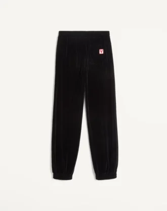 Pantalon de jogging en chenille avec patch Chez Valentino
