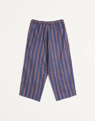 Pantalon de pyjama en lin imprimé Voyage Imaginaire