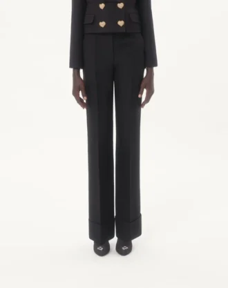 Pantalon en crêpe couture