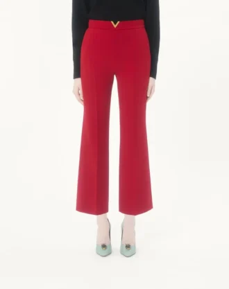 Pantalon en crêpe de laine