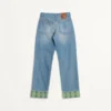 Pantalon en denim avec bordures jacquard Pantalon en denim avec bordures jacquard