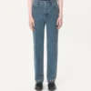 Pantalon en denim avec cabochons Pantalon en denim avec cabochons