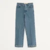 Pantalon en denim avec cabochons Pantalon en denim avec cabochons