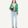 Pantalon en denim brodé Pantalon en denim brodé