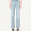 Pantalon en denim brodé Pantalon en denim brodé