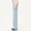 Pantalon en denim brodé Pantalon en denim brodé