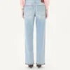 Pantalon en denim brodé Pantalon en denim brodé