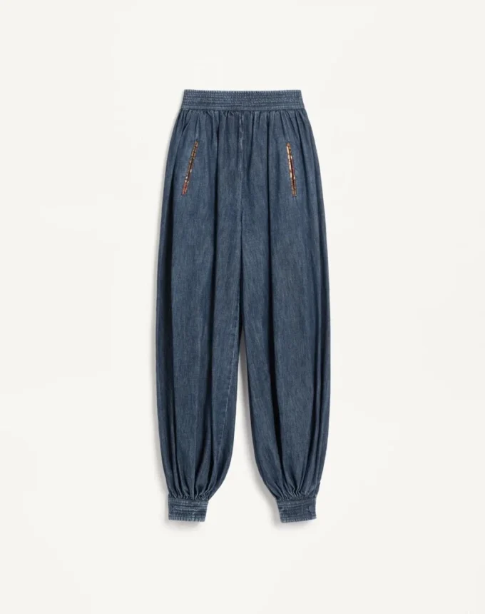 Pantalon en denim chambray Pantalon en denim chambray