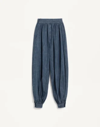 Pantalon en denim chambray