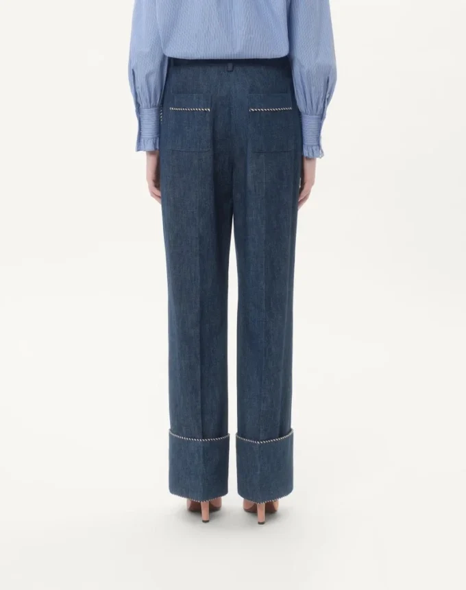 Pantalon en denim chambray Pantalon en denim chambray