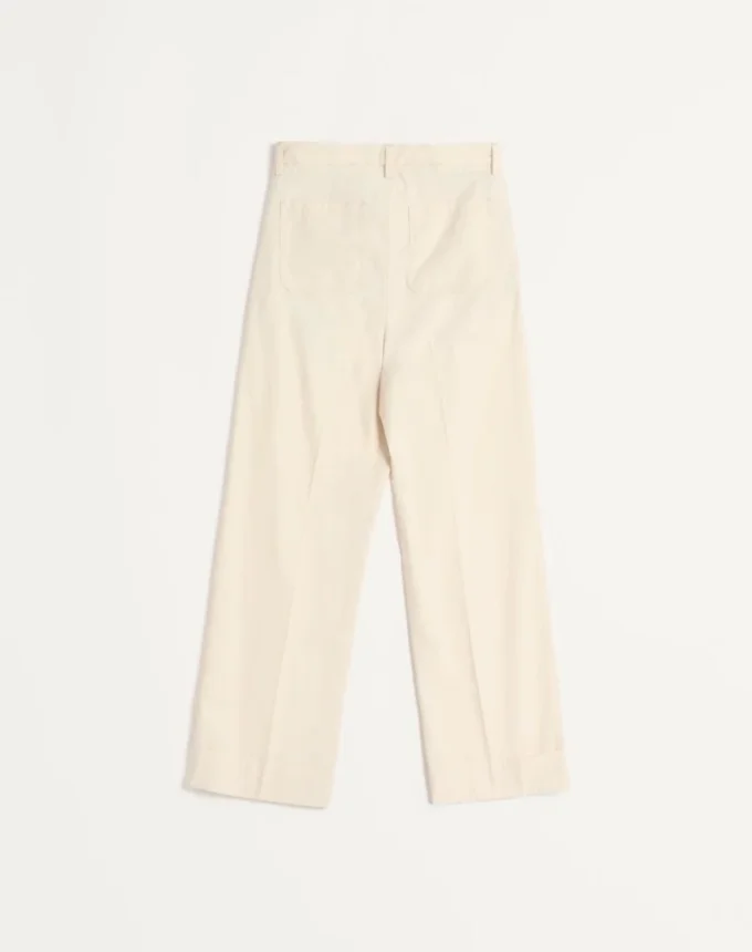 Pantalon en denim à revers Pantalon en denim à revers