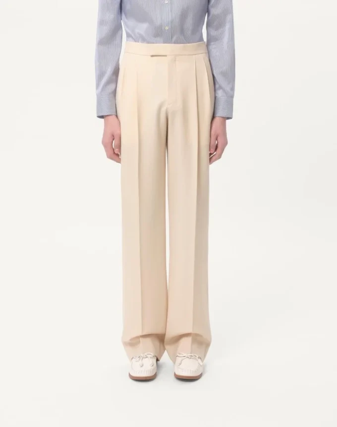 Pantalon en gabardine de laine Pantalon en gabardine de laine