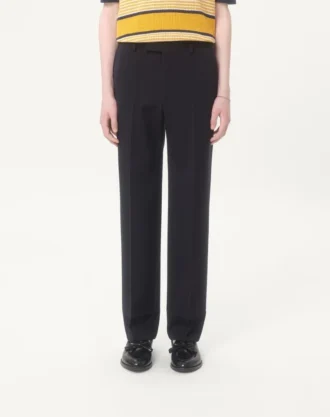 Pantalon en gabardine de laine