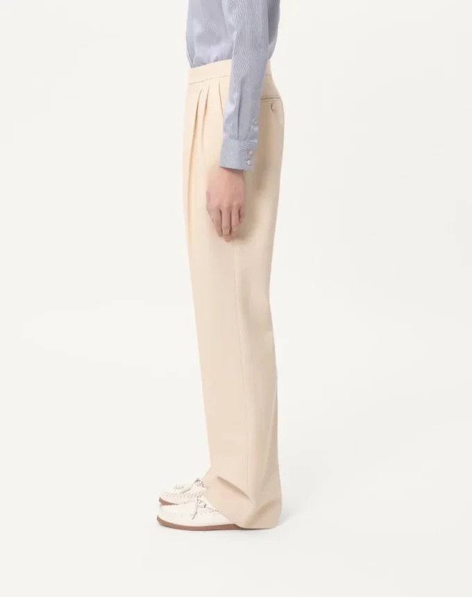 Pantalon en gabardine de laine Pantalon en gabardine de laine