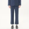 Pantalon en gabardine de laine à revers Pantalon en gabardine de laine à revers