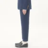 Pantalon en gabardine de laine à revers Pantalon en gabardine de laine à revers