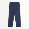 Pantalon en gabardine de laine à revers Pantalon en gabardine de laine à revers