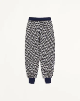 Pantalon en laine jacquard Toute La V