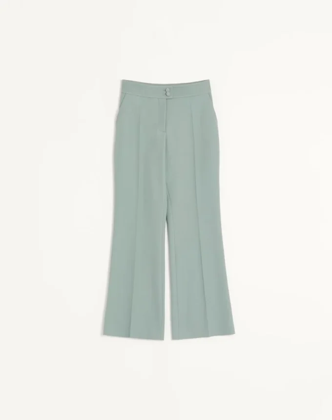 Pantalon en laine légère à carreaux Pantalon en laine légère à carreaux