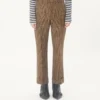 Pantalon en laine à motif Glen Plaid et revers Valentino Pantalon en laine à motif Glen Plaid et revers Valentino