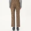 Pantalon en laine à motif Glen Plaid et revers Valentino Pantalon en laine à motif Glen Plaid et revers Valentino