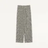 Pantalon en laine à motif pied-de-poule Pantalon en laine à motif pied-de-poule