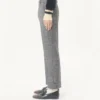 Pantalon en laine moulinée Valentino à revers Pantalon en laine moulinée Valentino à revers