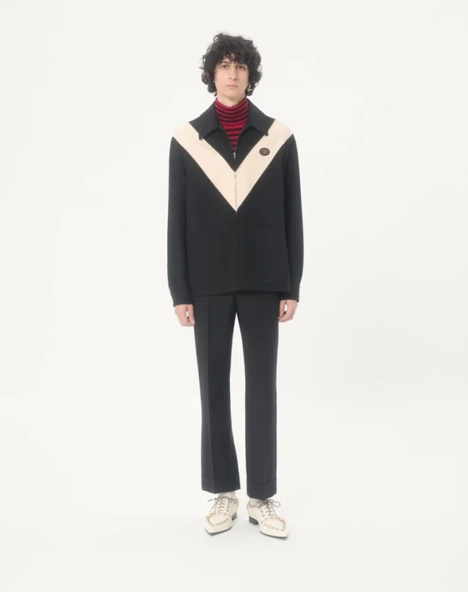 Pantalon en laine à revers Valentino Pantalon en laine à revers Valentino