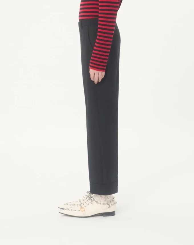 Pantalon en laine à revers Valentino Pantalon en laine à revers Valentino