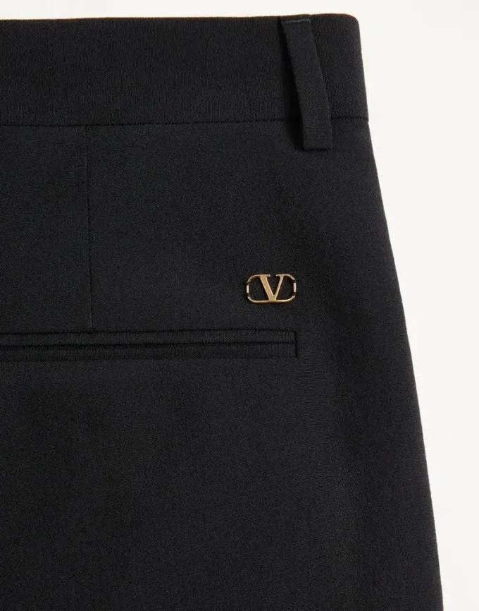 Pantalon en laine à revers Valentino Pantalon en laine à revers Valentino
