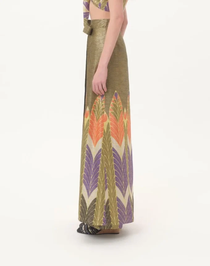 Pantalon en lurex imprimé Voyage Imaginaire Pantalon en lurex imprimé Voyage Imaginaire