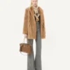 Pantalon en tissu natté boutonné Pantalon en tissu natté boutonné