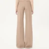 Pantalon en tissu natté boutonné Pantalon en tissu natté boutonné