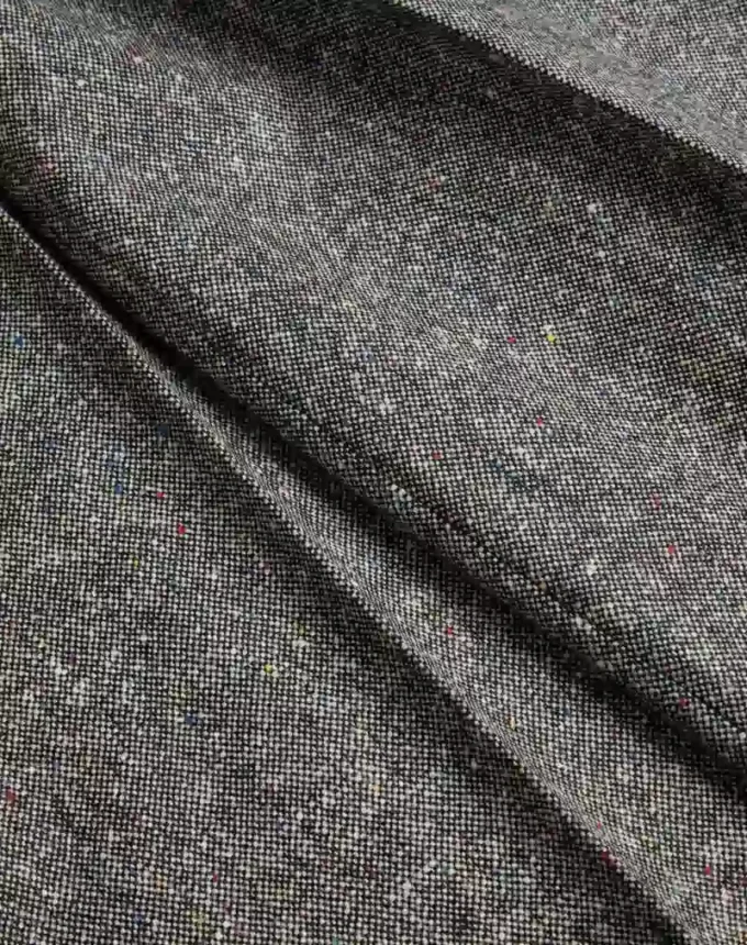 Pantalon en tissu natté boutonné Pantalon en tissu natté boutonné