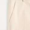 Pantalon en toile de coton à revers Pantalon en toile de coton à revers