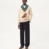 Pantalon en velours de coton et lin délavé Pantalon en velours de coton et lin délavé