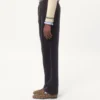 Pantalon en velours de coton et lin délavé Pantalon en velours de coton et lin délavé