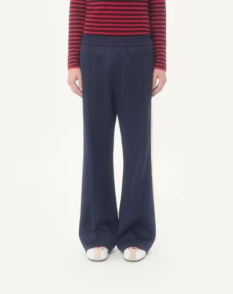 Pantalon Valentino en acétate avec patch VLogo Pantalon Valentino en acétate avec patch VLogo