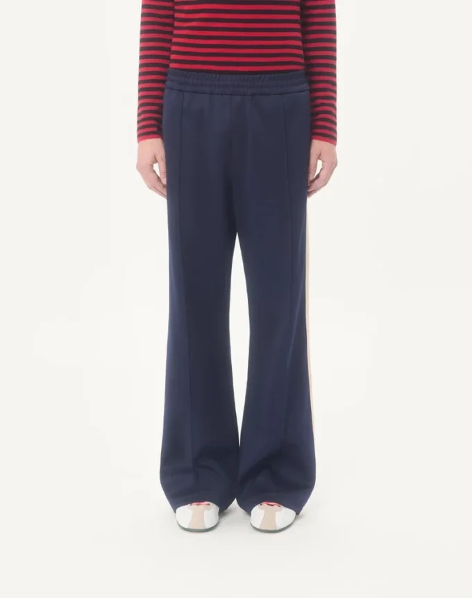 Pantalon Valentino en acétate avec patch VLogo Pantalon Valentino en acétate avec patch VLogo