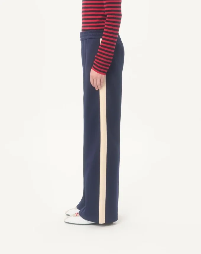 Pantalon Valentino en acétate avec patch VLogo Pantalon Valentino en acétate avec patch VLogo
