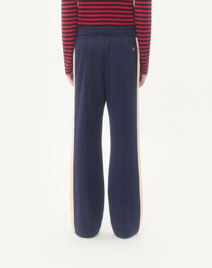 Pantalon Valentino en acétate avec patch VLogo Pantalon Valentino en acétate avec patch VLogo