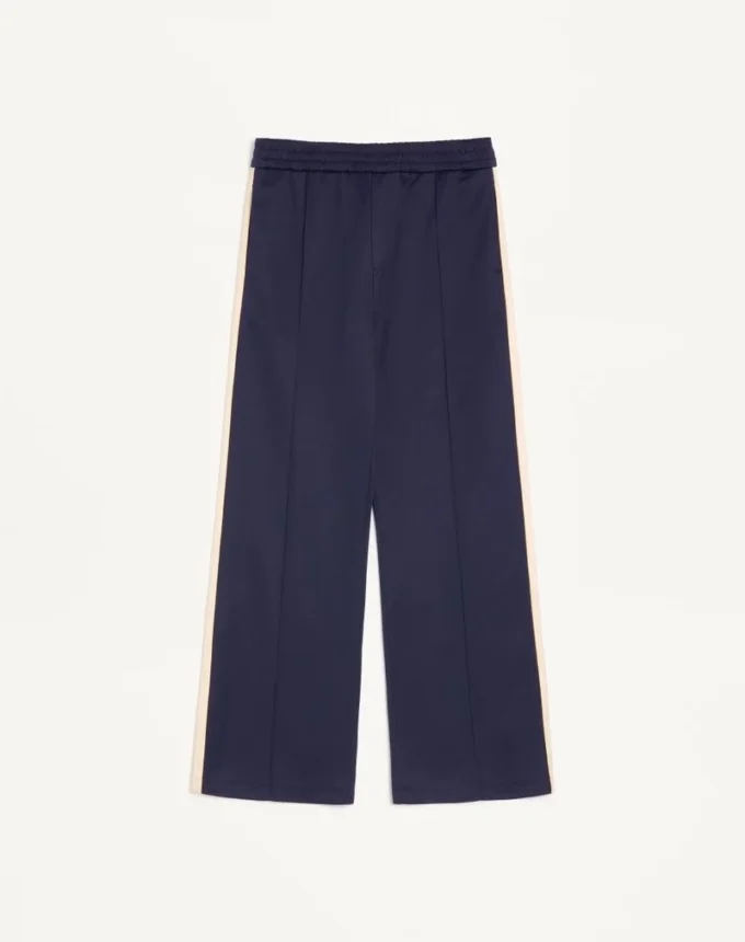 Pantalon Valentino en acétate avec patch VLogo Pantalon Valentino en acétate avec patch VLogo