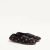 Pantoufles Rhytmika en tissu jacquard rose