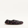 Pantoufles Rhytmika en tissu jacquard rose