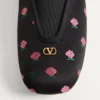 Pantoufles Rhytmika en tissu jacquard rose
