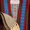 Peignoir en flanelle de laine avec ceinture jacquard Peignoir en flanelle de laine avec ceinture jacquard